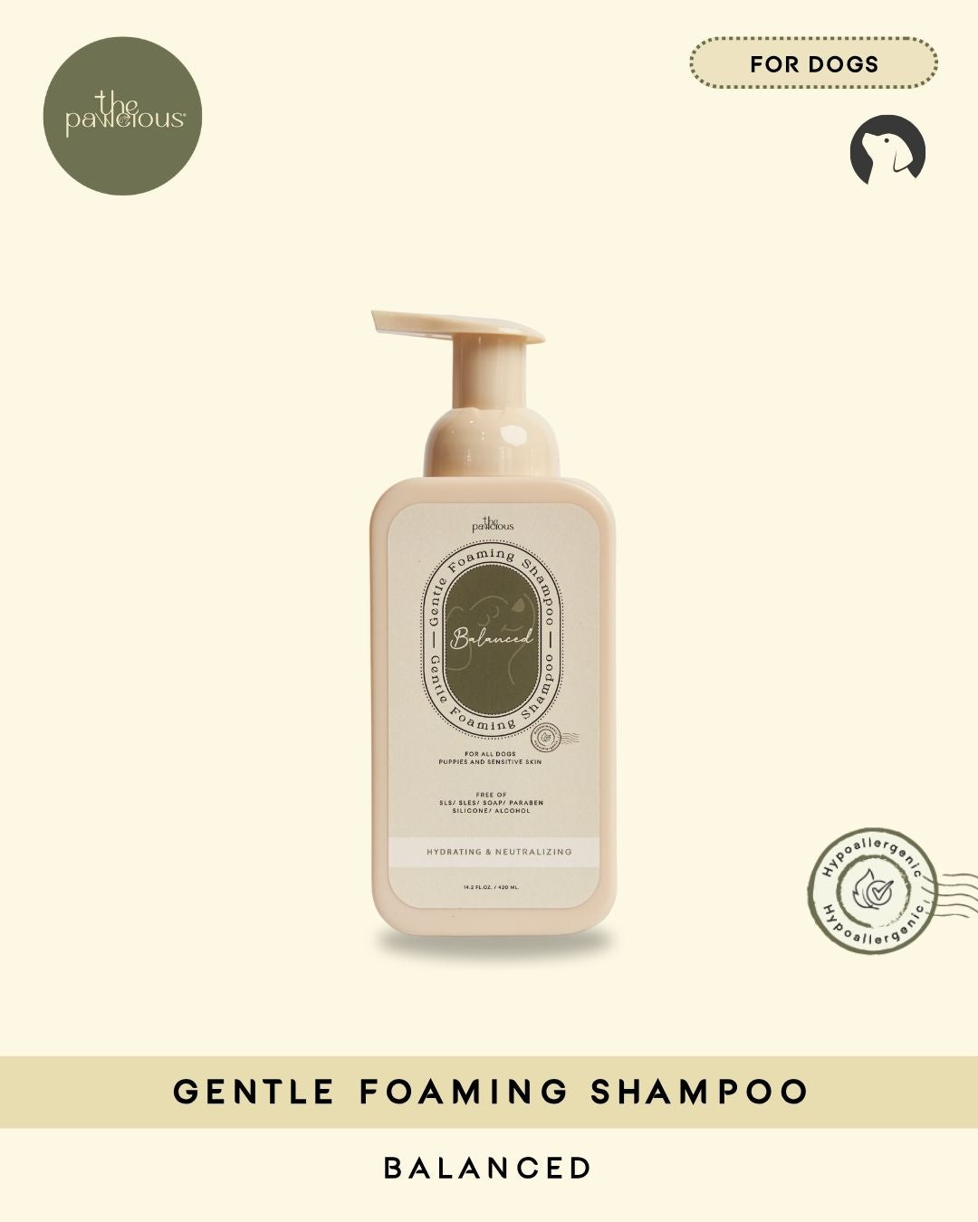 The Pawcious - Gentle Foaming Shampoo