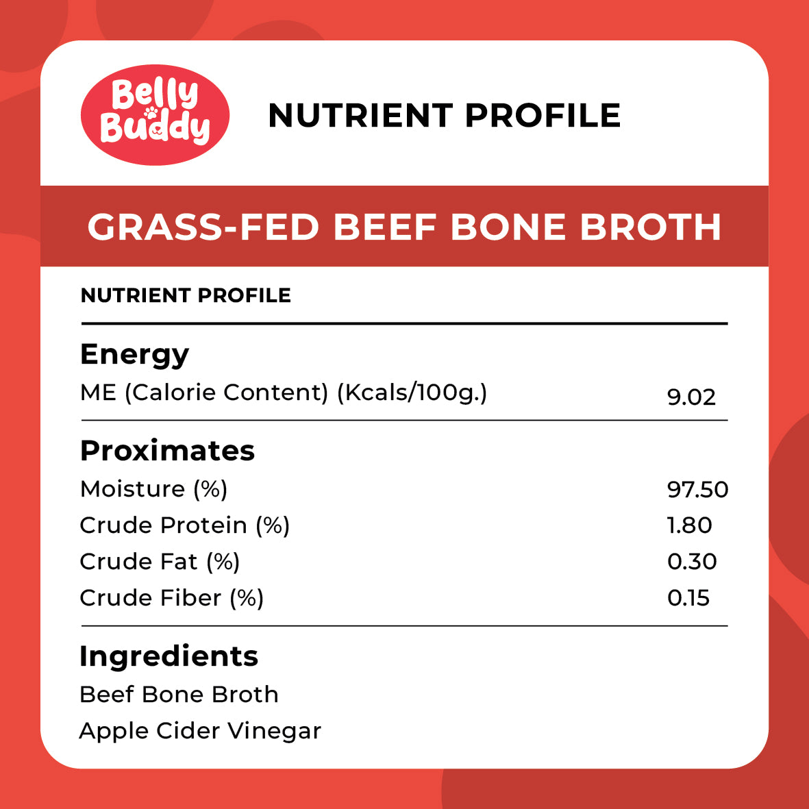 Belly Buddy - Beef Bone Broth, 100ml