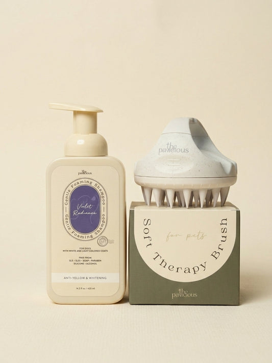 The Pawcious - Shampoo + Therapy Brush