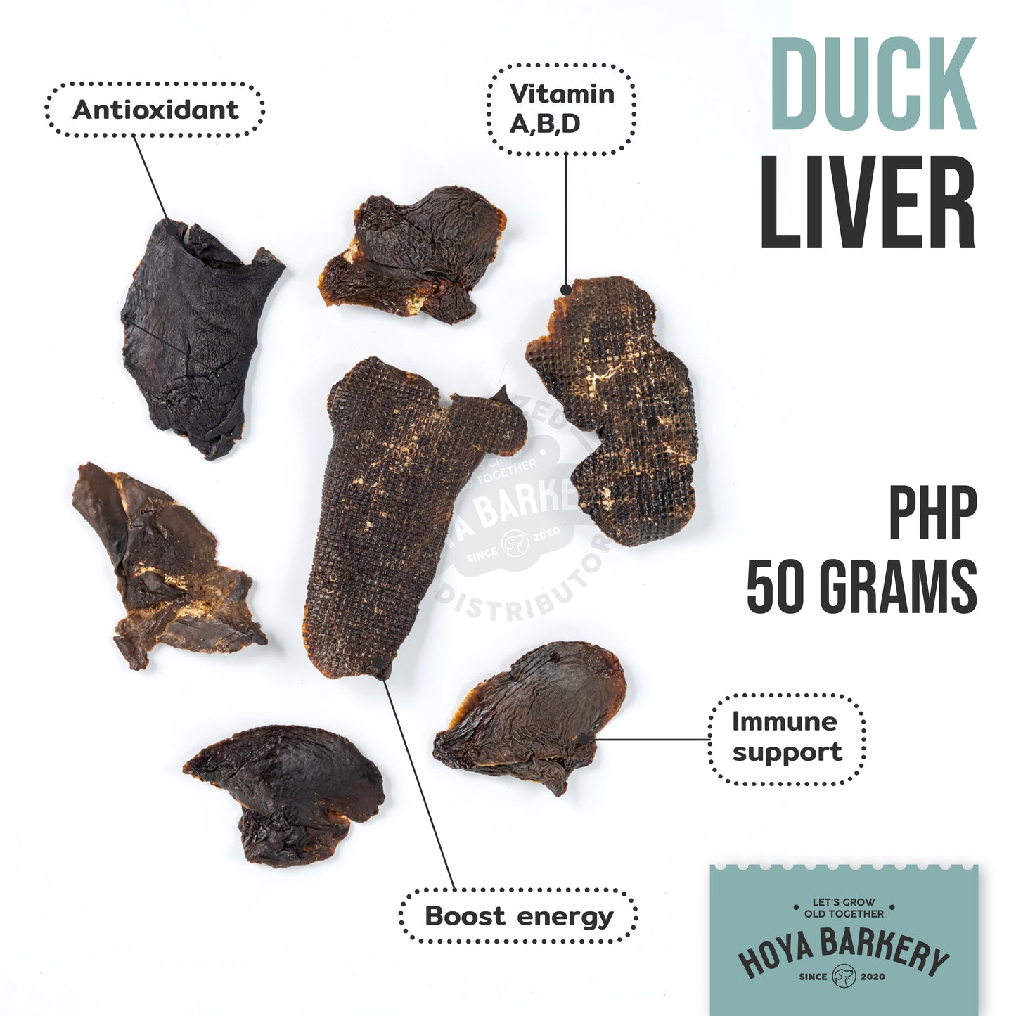Hoya Barkery - Duck Liver, 50g