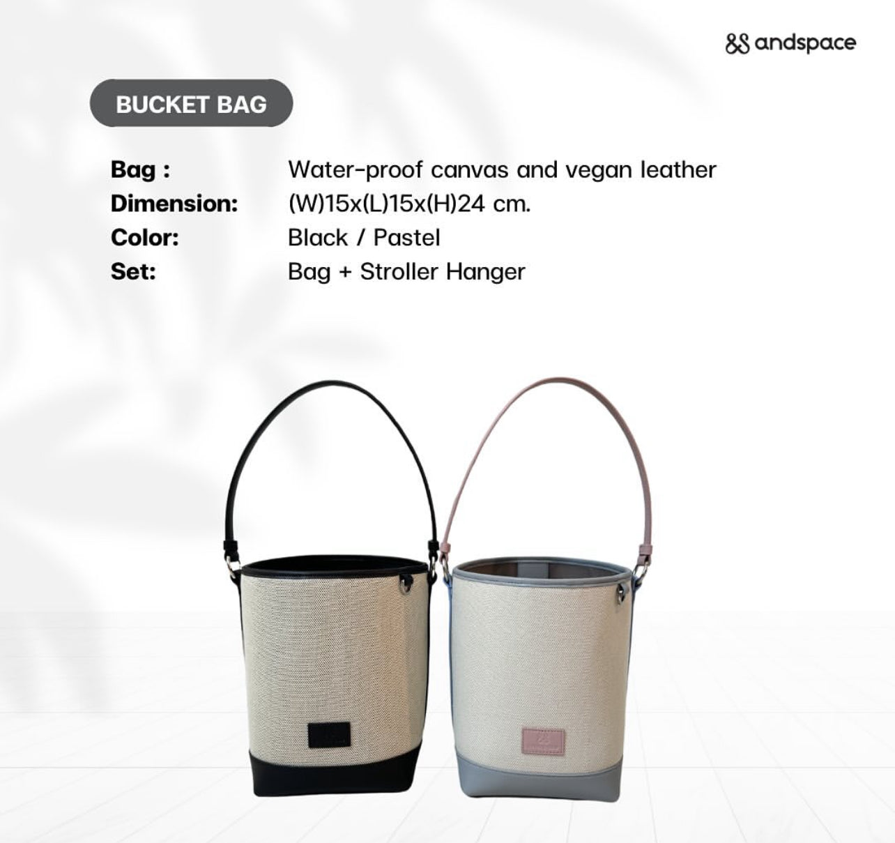 Omma & Space - Bucket Bag Pastel