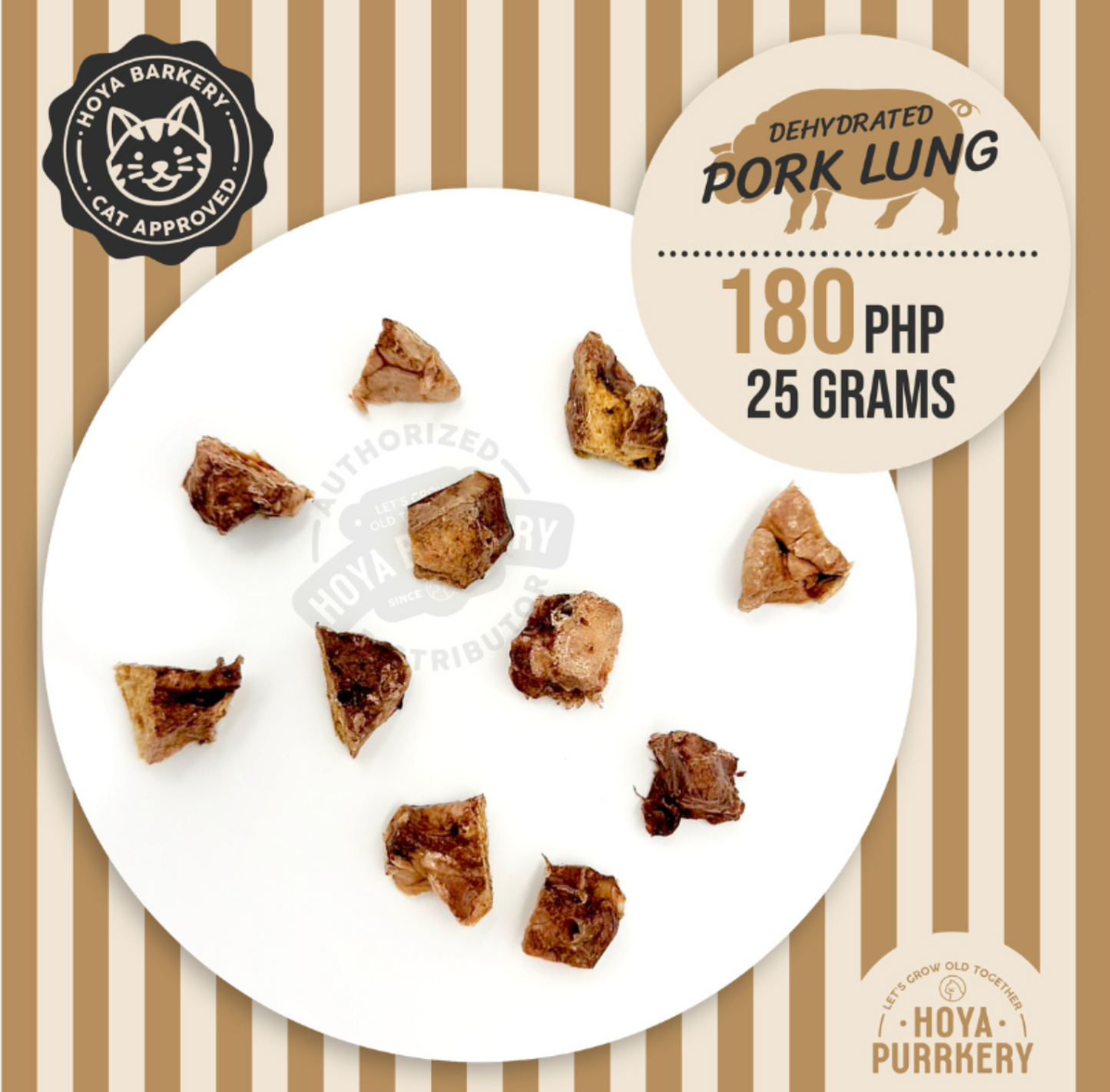 Hoya Purrkery Pork Lung, 25g