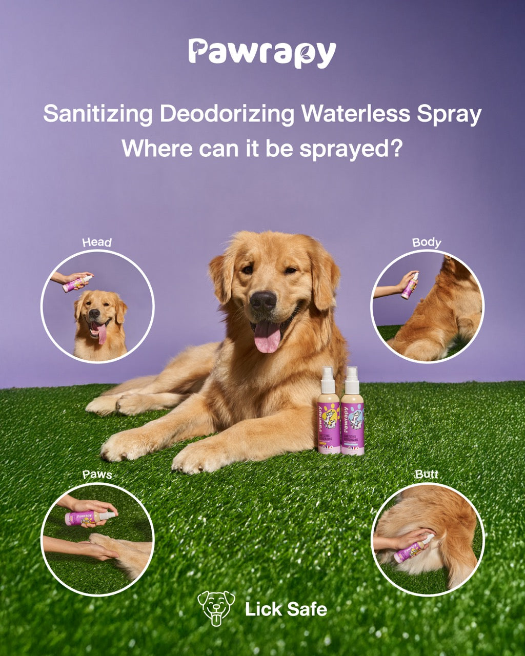 Pawrapy - 100 ml Sanitizing & Deodorizing Spray