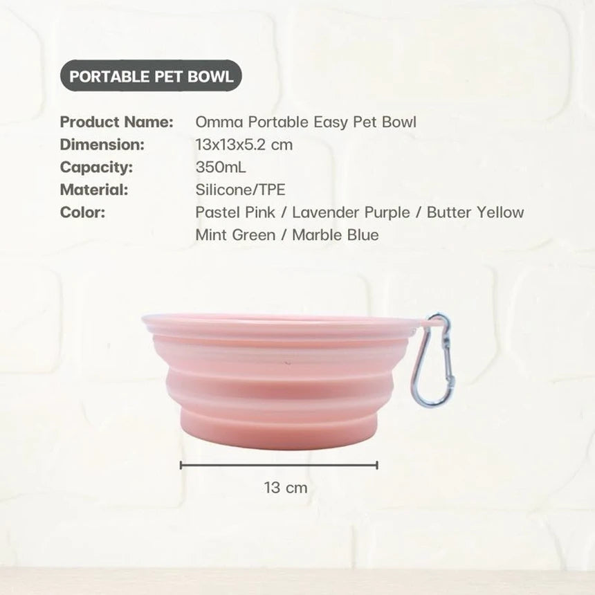 Omma & Space - Portable Travel Pet Bowl