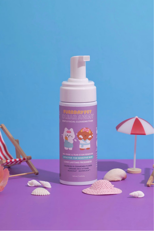 Furrday Pet Clear Away Gentle Facial Cleansing Foam for tear stains, available at Le Bubu Pets Philippines