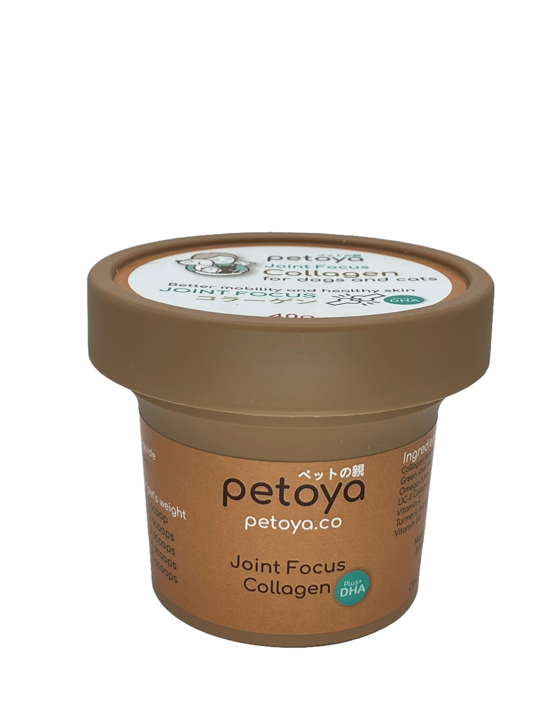 Petoya Joint Focus premium collagen joint supplement for dogs and cats, available at Le Bubu Pets Philippines