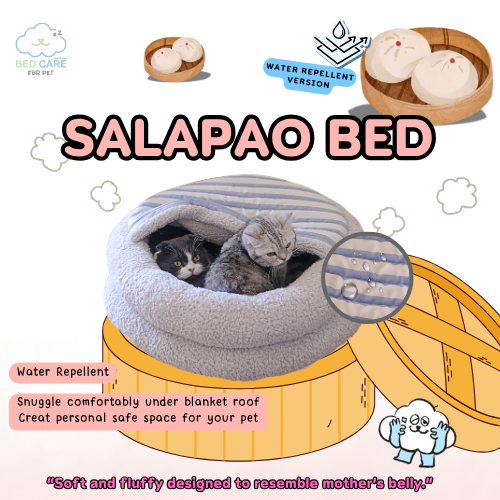 Bed Care for Pet Salapao Bed, a cozy burrow-style pet bed from Le Bubu Pets' made-to-order Bed Care for Pet line in the Philippines