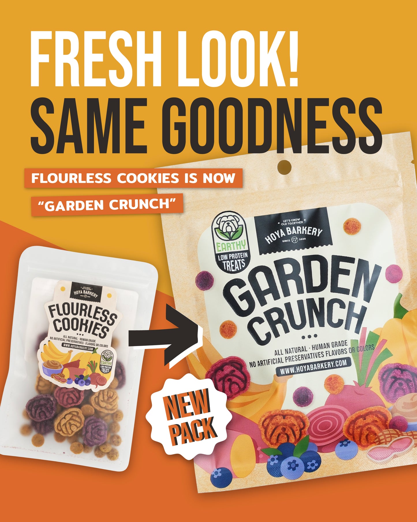Hoya Barkery - Garden Crunch (formerly Flourless Cookies)