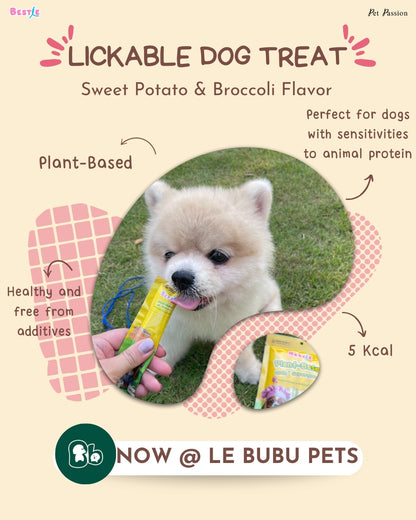 Bestie Plant-Based Dog Lick Treat - Sweet Potato & Broccoli