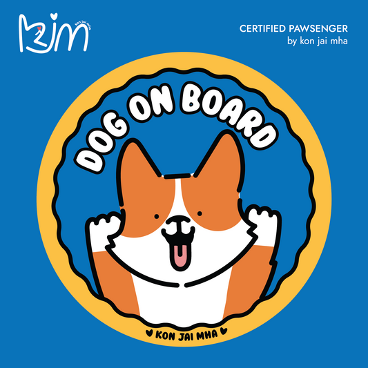 by kon jai mha Car Stickers- Blue