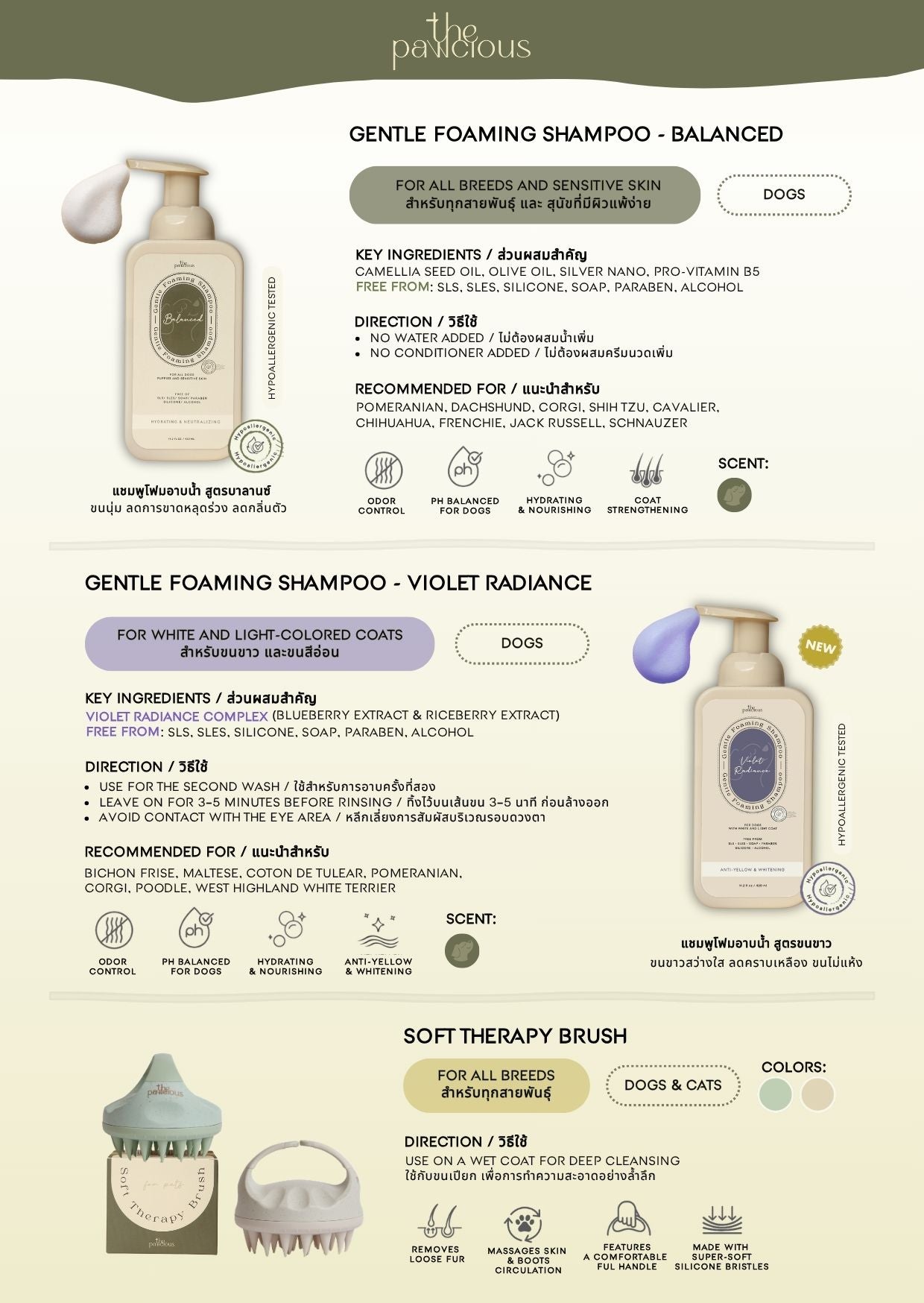 The Pawcious - Shampoo for White Dogs