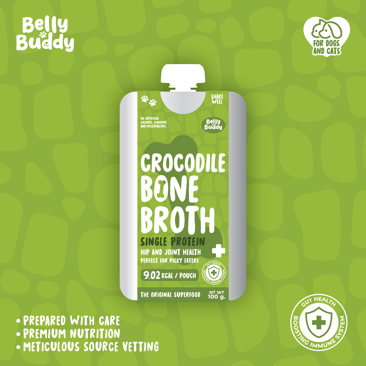 Belly Buddy - Crocodile Bone Broth, 100ml [Pre-order]