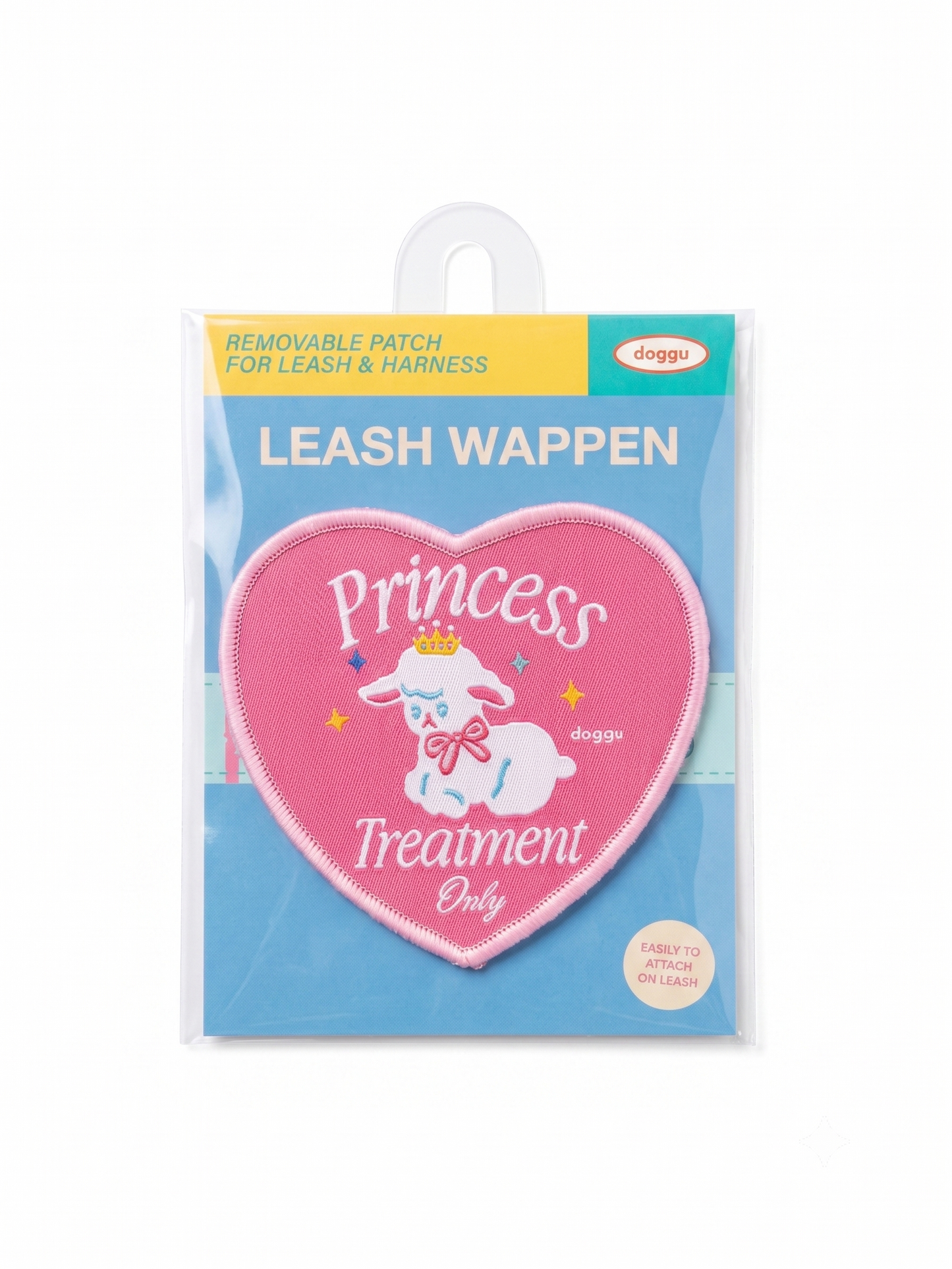 Doggu Princess Treatment Only Leash Wappen – Removable Dog Leash & Harness Patch