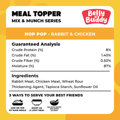 Belly Buddy Mix & Munch Series - Hop Pop (Rabbit & Chicken)