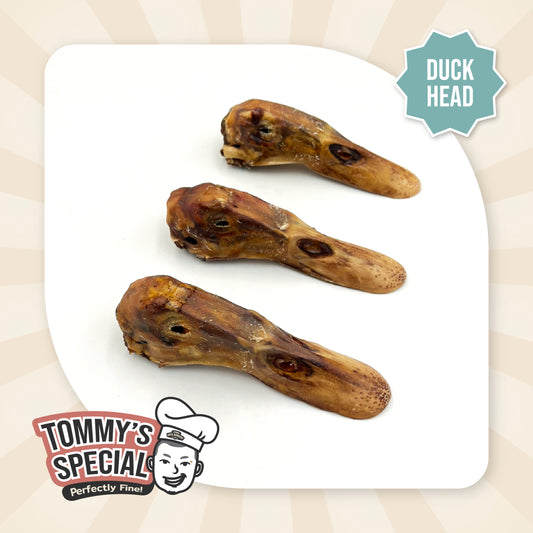Hoya Barkery Duck Head single-ingredient dog chew. All-natural treat for dental health and joint support.