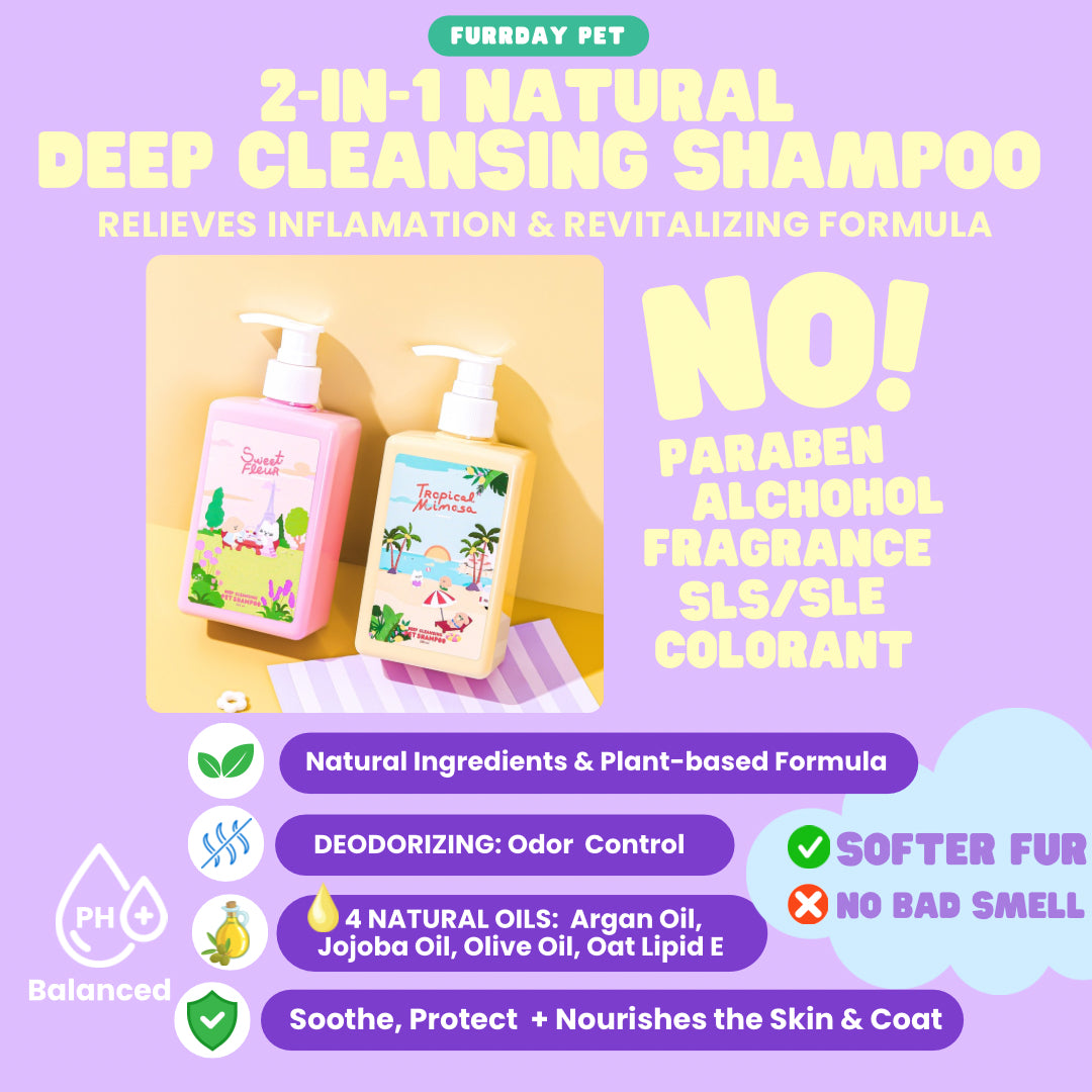 Furrday Pet - 2-in-1 Organic Deep Cleansing Shampoo 280ml