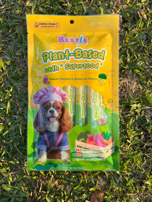 Bestie Plant-Based Dog Lick Treat - Sweet Potato & Broccoli