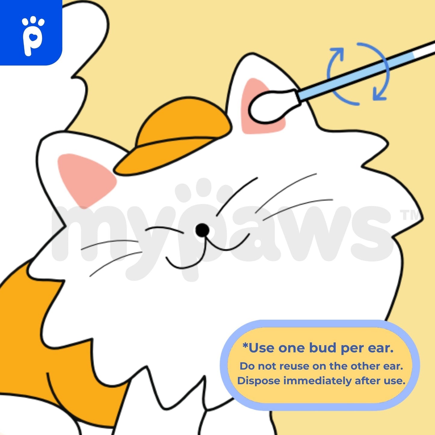 My Paws - Ear Cleanser Cotton Buds