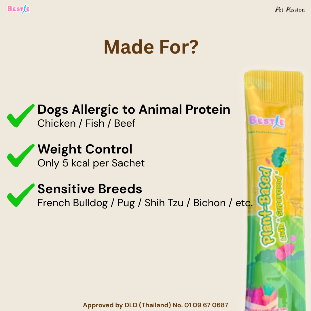 Bestie Plant-Based Dog Lick Treat - Sweet Potato & Broccoli