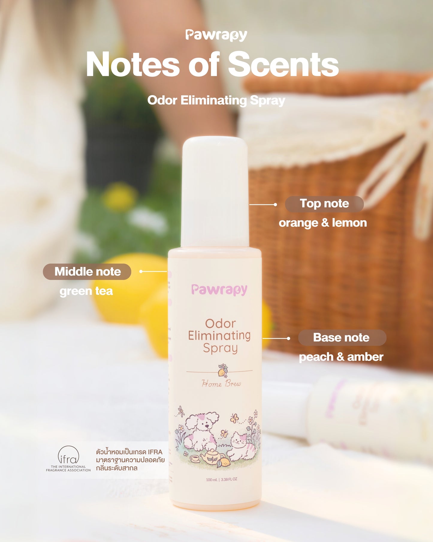 Pawrapy Odor Eliminating Spray: Home Brew (100ml)