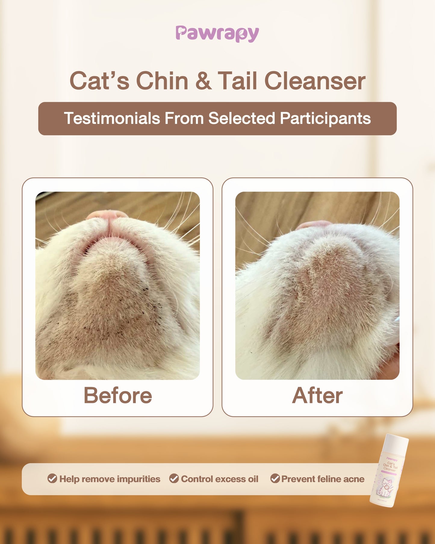 Pawrapy - Cat Chin & Tail Cleanser