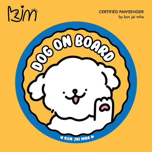 by kon jai mha Car Stickers - Yellow